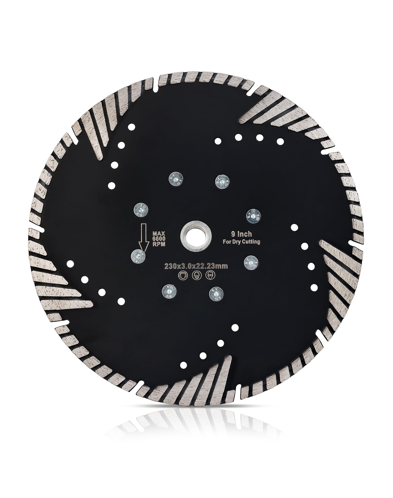 Casaverde Disco de corte de diamante turbo M14 de 230 mm, disco de corte de granito para piedra, granito, mármol y pavimento duro