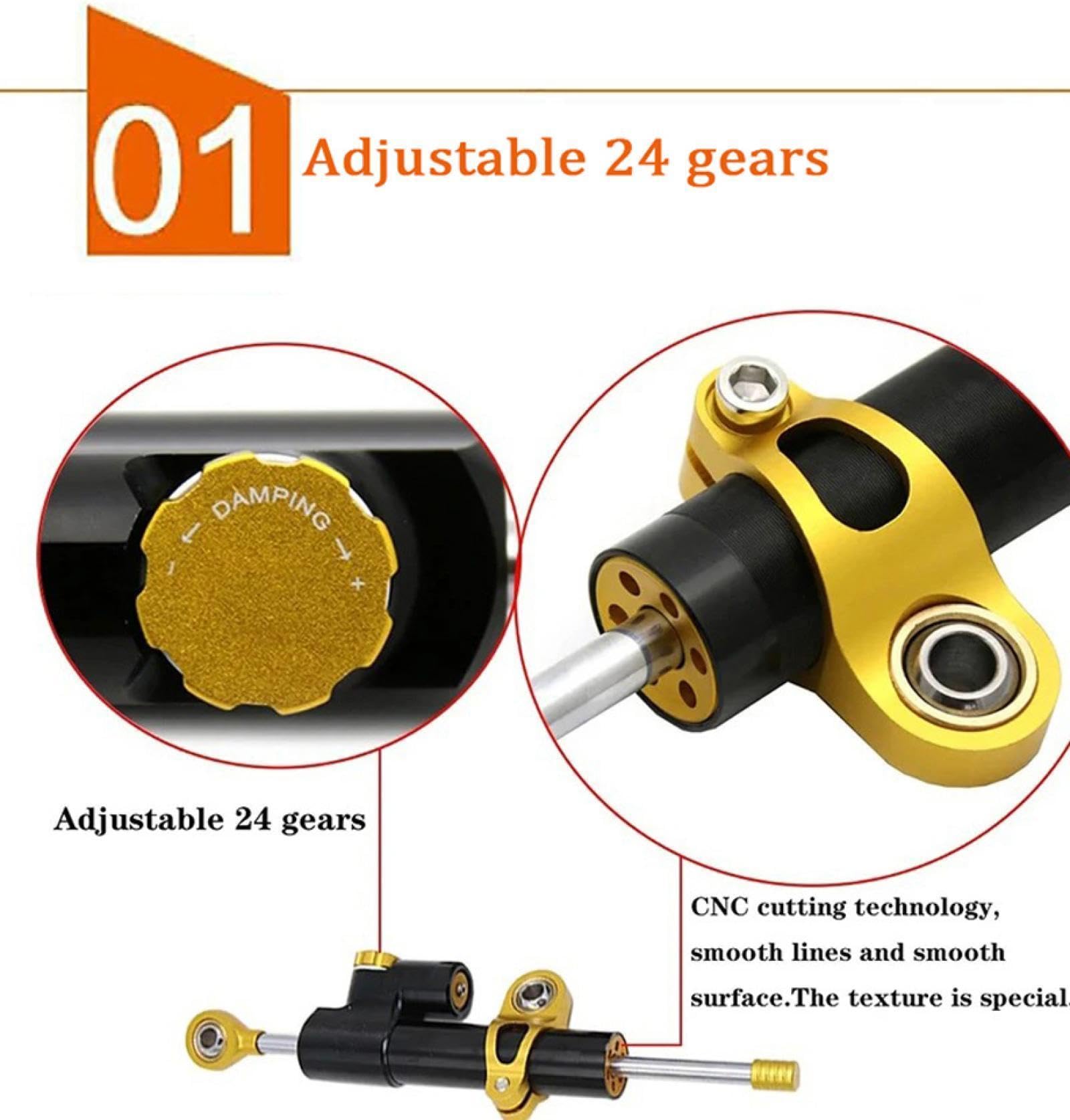 Motorcycle Steering Damper Stabilizer Bracket Kit For Ninja ZX10R