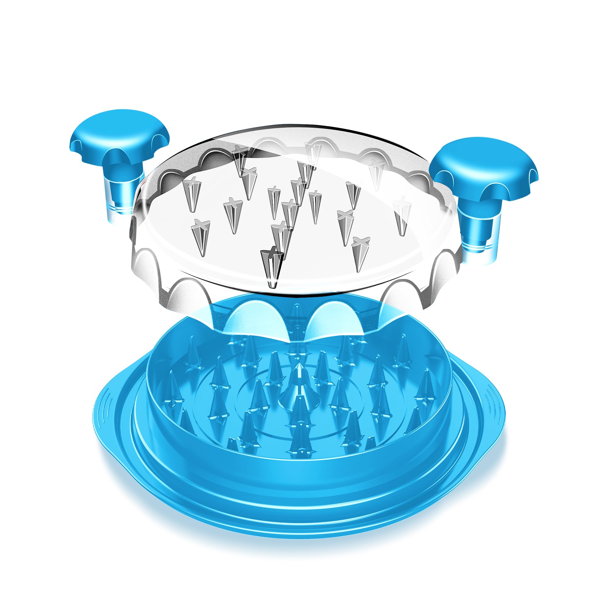 Chicken Shredder, Professional Chicken Breast Shredder Tool Twist, Transparent Lid, Ergonomic Handle, Meat Shredder, Dishwasher Safe, Non-slip Design, Heat Resistant, Bpa Free