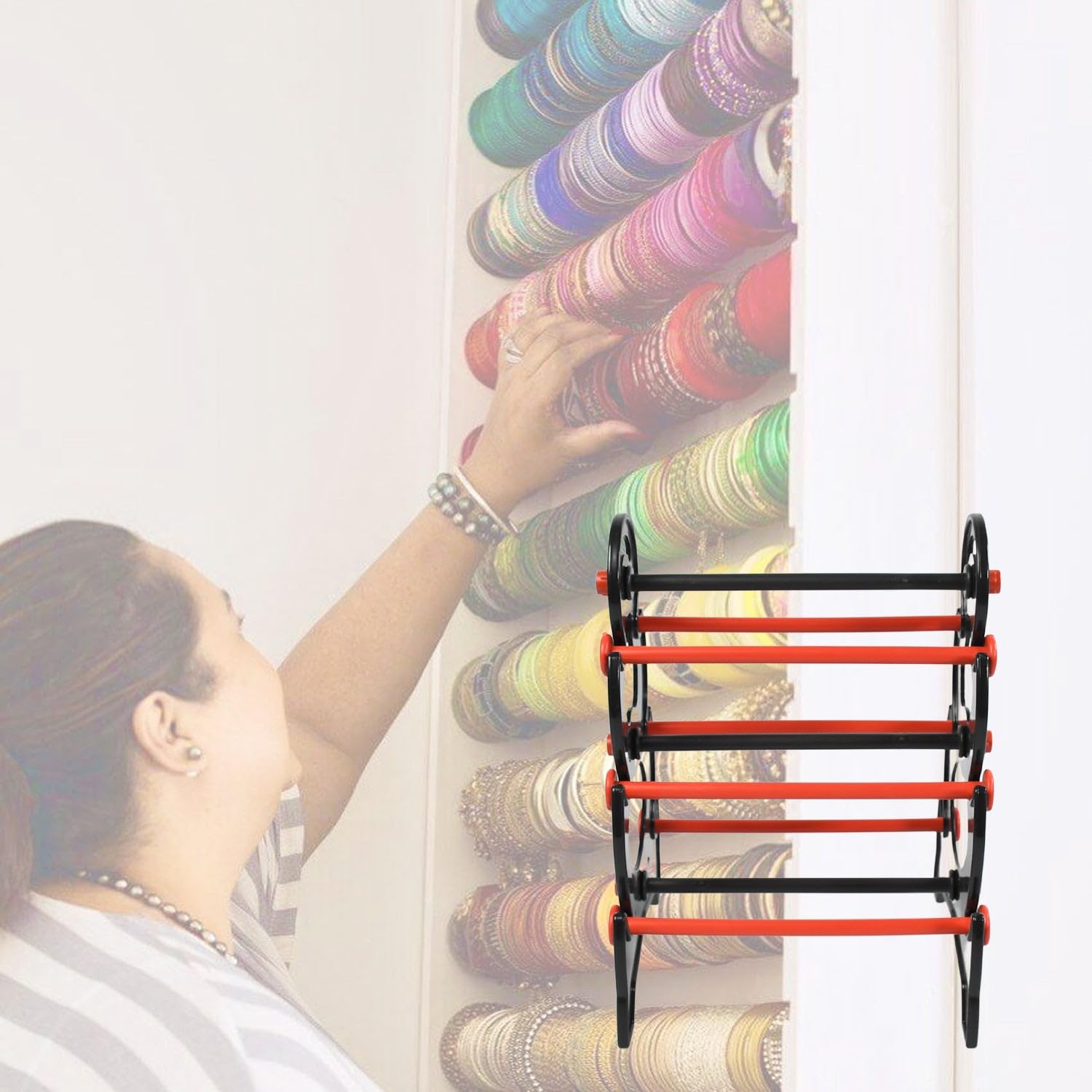 Firstable Bangle Stand 3 Step Bangle Storage Organizer Suitable for Display & Home 1