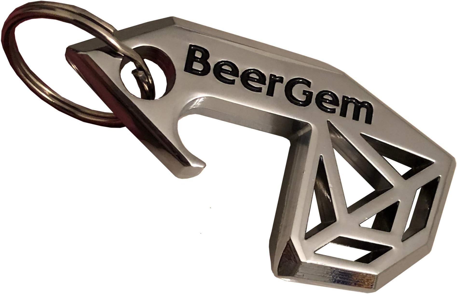BeerGem Platinum: Bottle Opener - Shotgun Tool - Tab Puller - Vent Tool - Aesthetic Key Chain