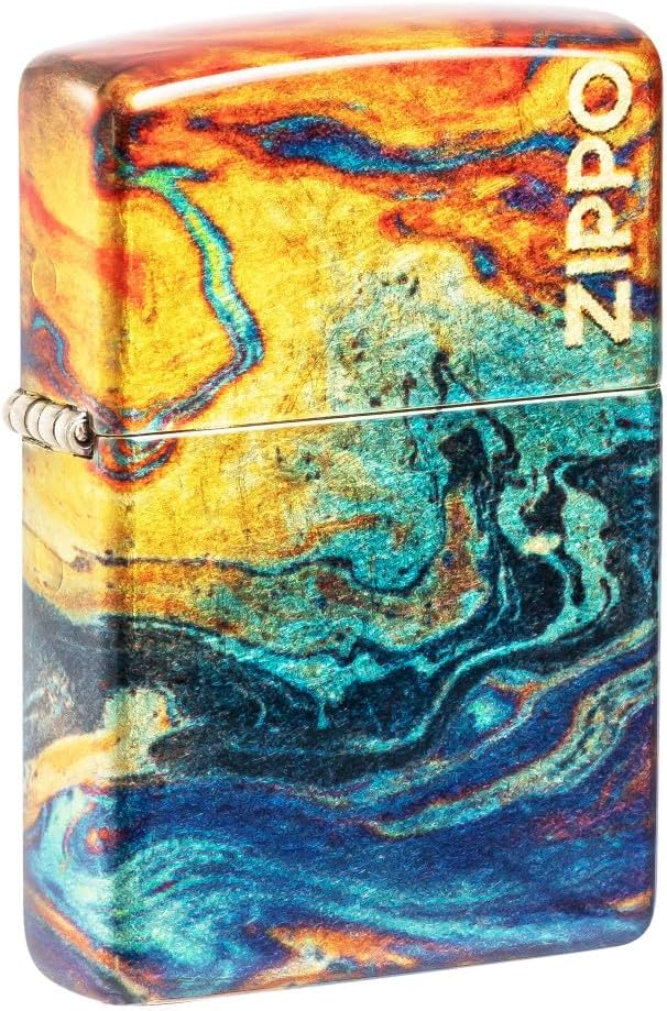 Zippo Colorful Design 540 Tumbled Brass Pocket Lighter