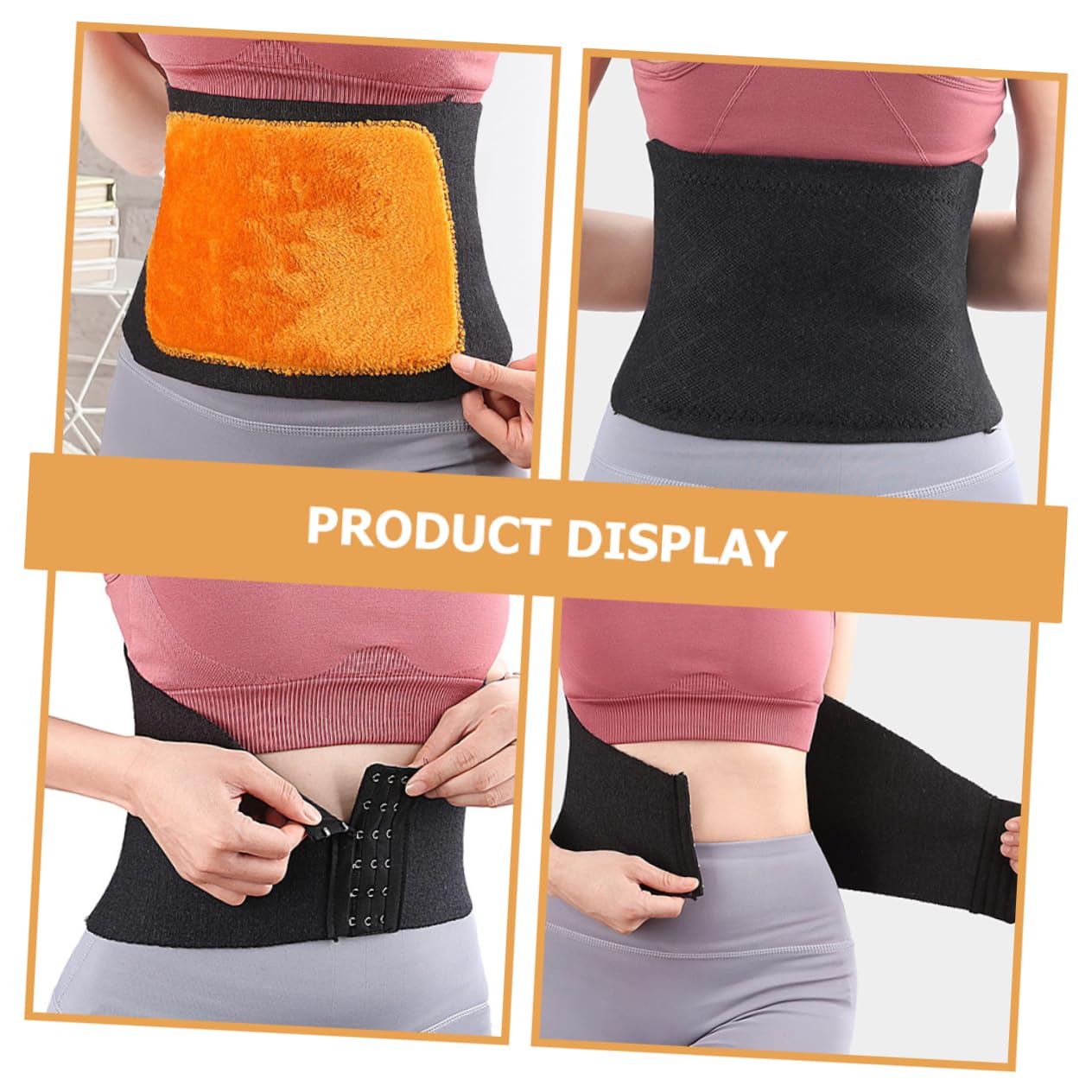 WOFASHPURET Waist Sleeve for Winter Wear Resistant Lumbar Support Comfortable for Sedentary Workers and Outdoor Activities