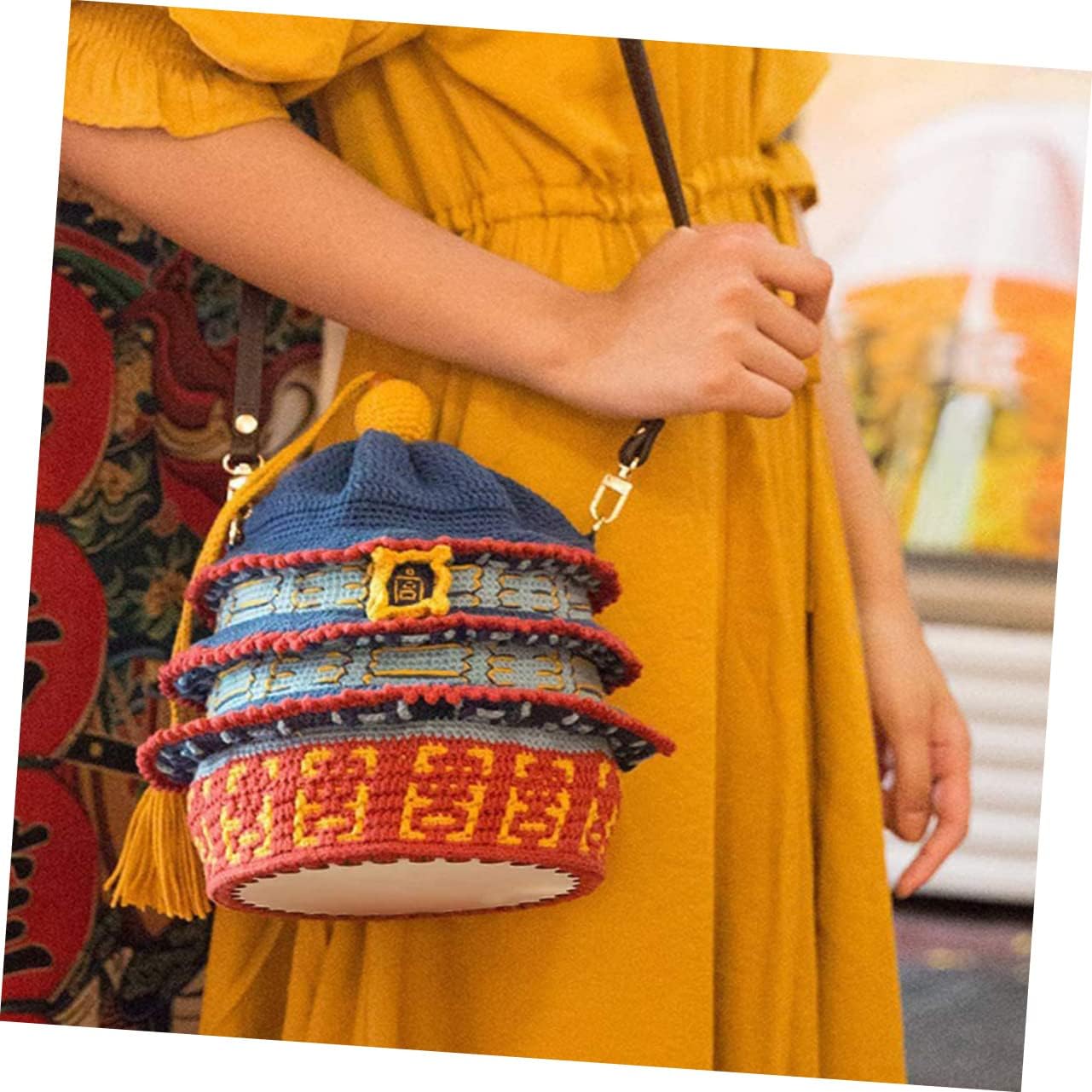 Crochet Basket Base Wooden Round Bottom for DIY Bag 5pcs