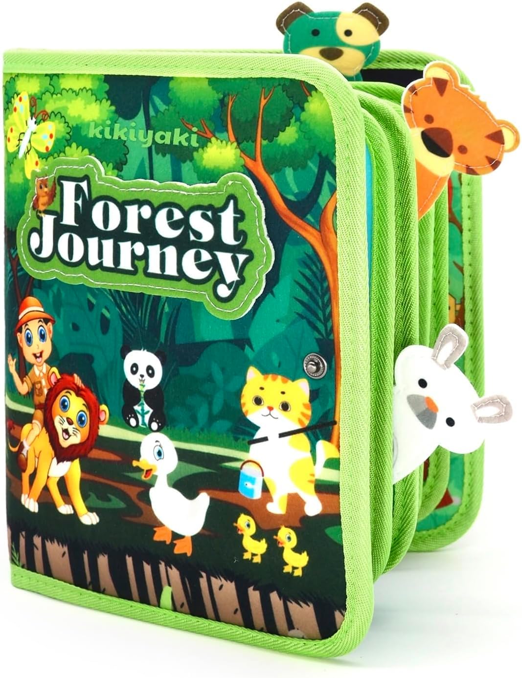 Busy Book for Toddlers 1-3, Montessori Toys Busy Board for 1 Year Old, Forest Story, Sensory, Early Learning, Baby Boys Girls Birthday Gifts, Quiet Activity Books Airplane Car Travel Toy