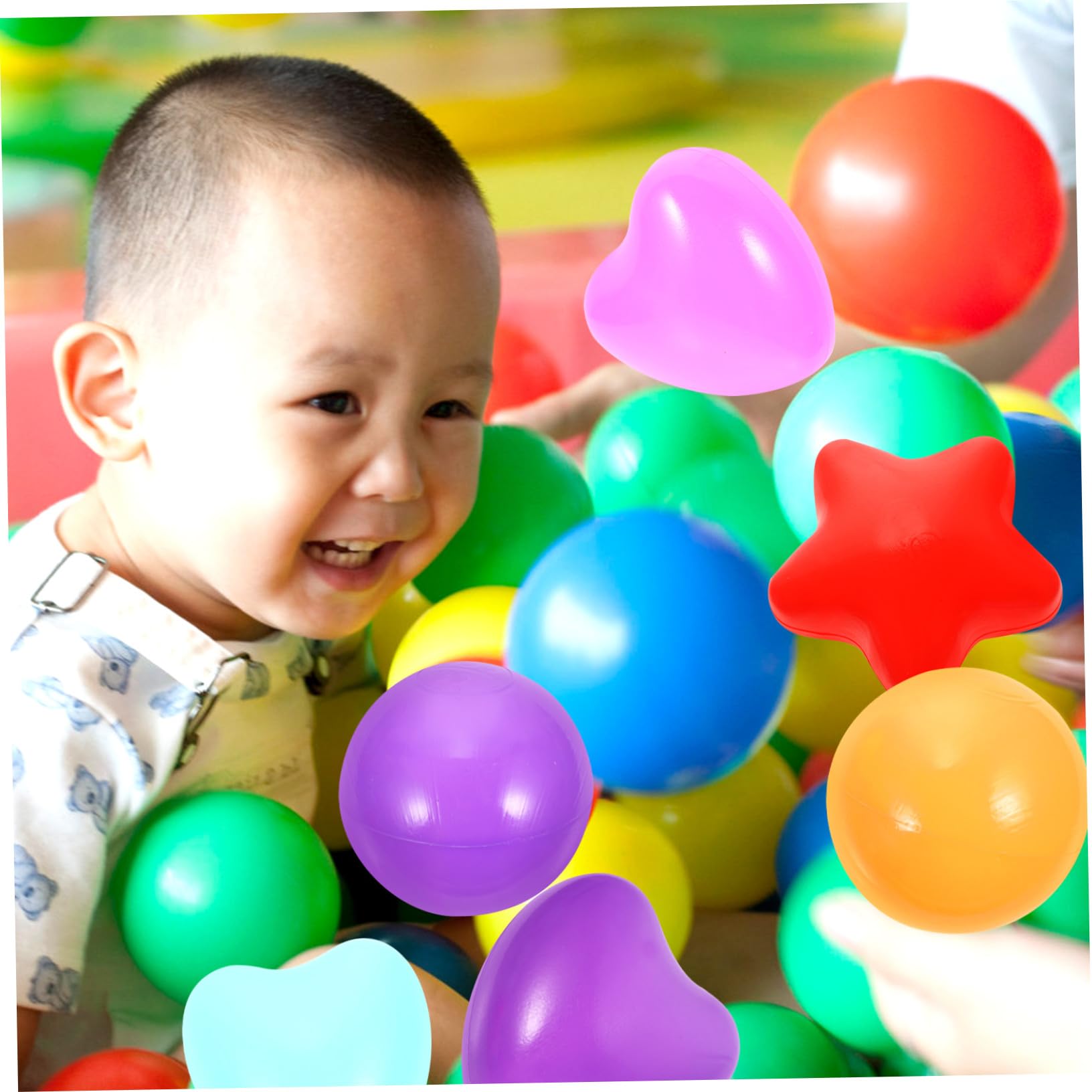 SOIMISS Bolas de Plástico en Forma de Estrella 150 Piezas para Niños