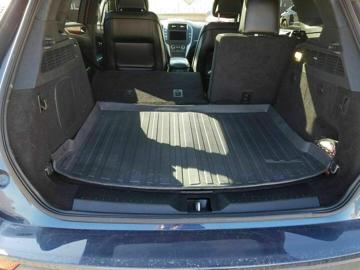 Cargo Liner - Trunk Mat for Lincoln MKC 2015-2019 – Weather-Resistant Trunk Mats for Cars with Raised Lip – Non-Slip Car Trunk Mat Rubber – Easy to Install – Laser Pre-Cut Design
