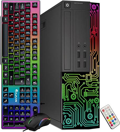 Miniatura 2 de Dell Computadora RGB de escritorio OptiPlex para juegos Intel Core i7 GeForce GT 1030 2GB GDDR5 16GB RAM 512GB SSD monitor HDMI de 24 pulgadas
