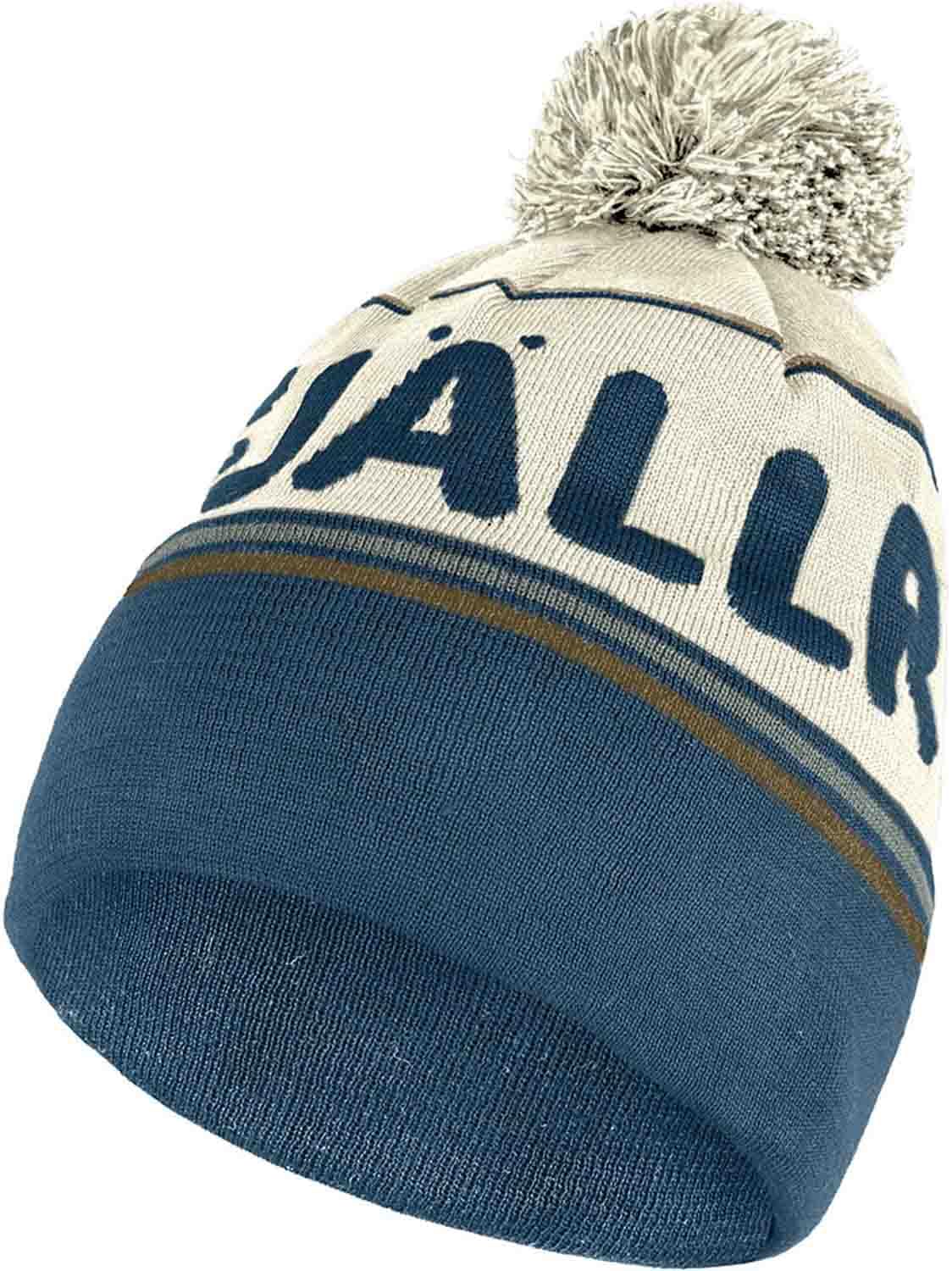 FJALLRAVEN 84768-113-534 Fjällräven Pom Hat Hat Unisex Chalk White-Indigo Blue Size OneSize