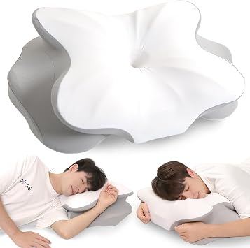Cervical Neck Pillow for Sleeping, Ergonomic Side Sleeper Pillows for Adults, Cooling Neck Support Pillow for Neck and Shoulder Pain Relief 1 Pack