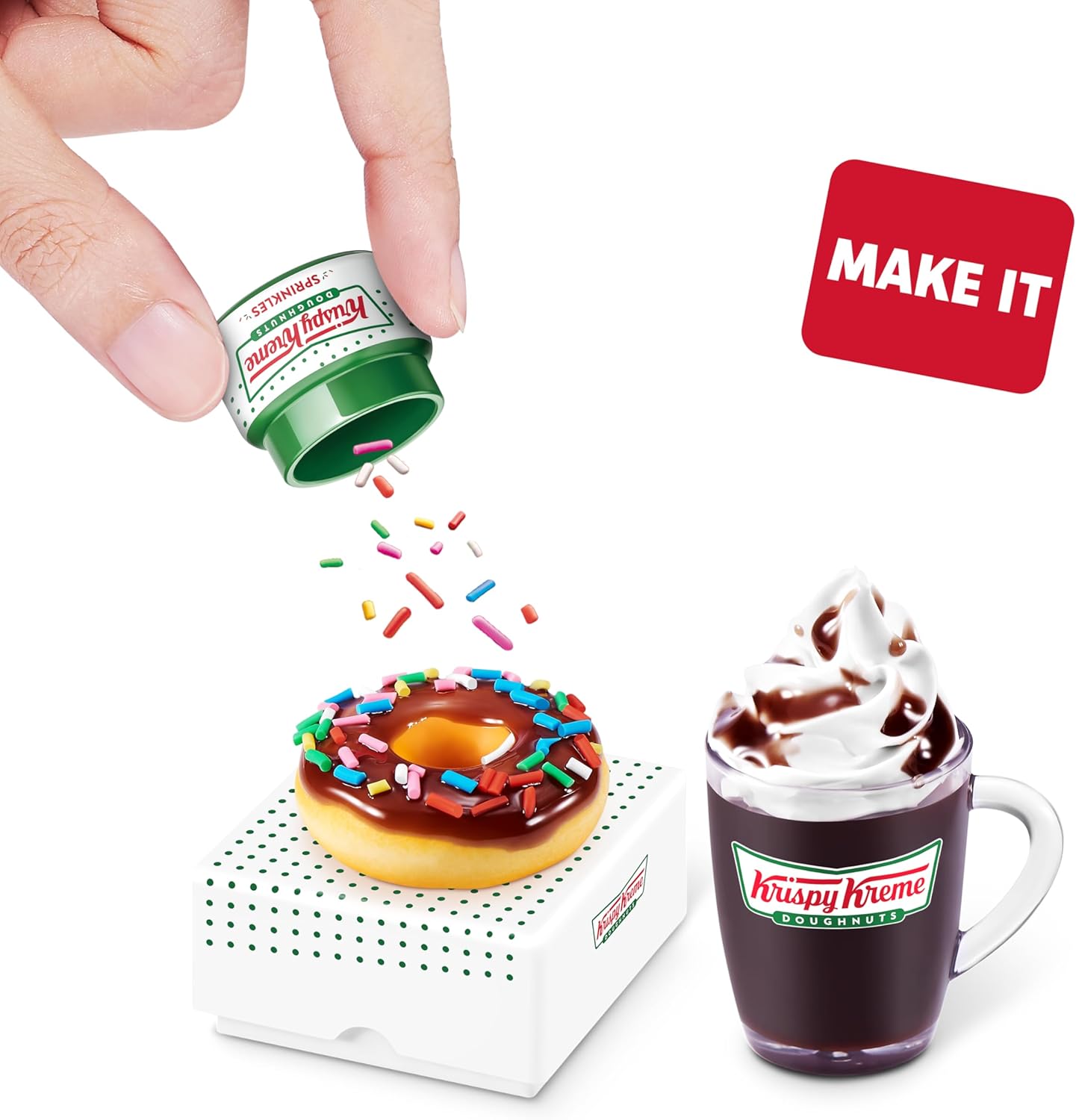 Mini Brands Create Krispy Kreme Create Series 1 Capsule by ZURU - Mini Collectibles Blind Packaging, DIY, Novelty, Resin Play, Mini Replica Food, NOT Edible, Collectors, 8+