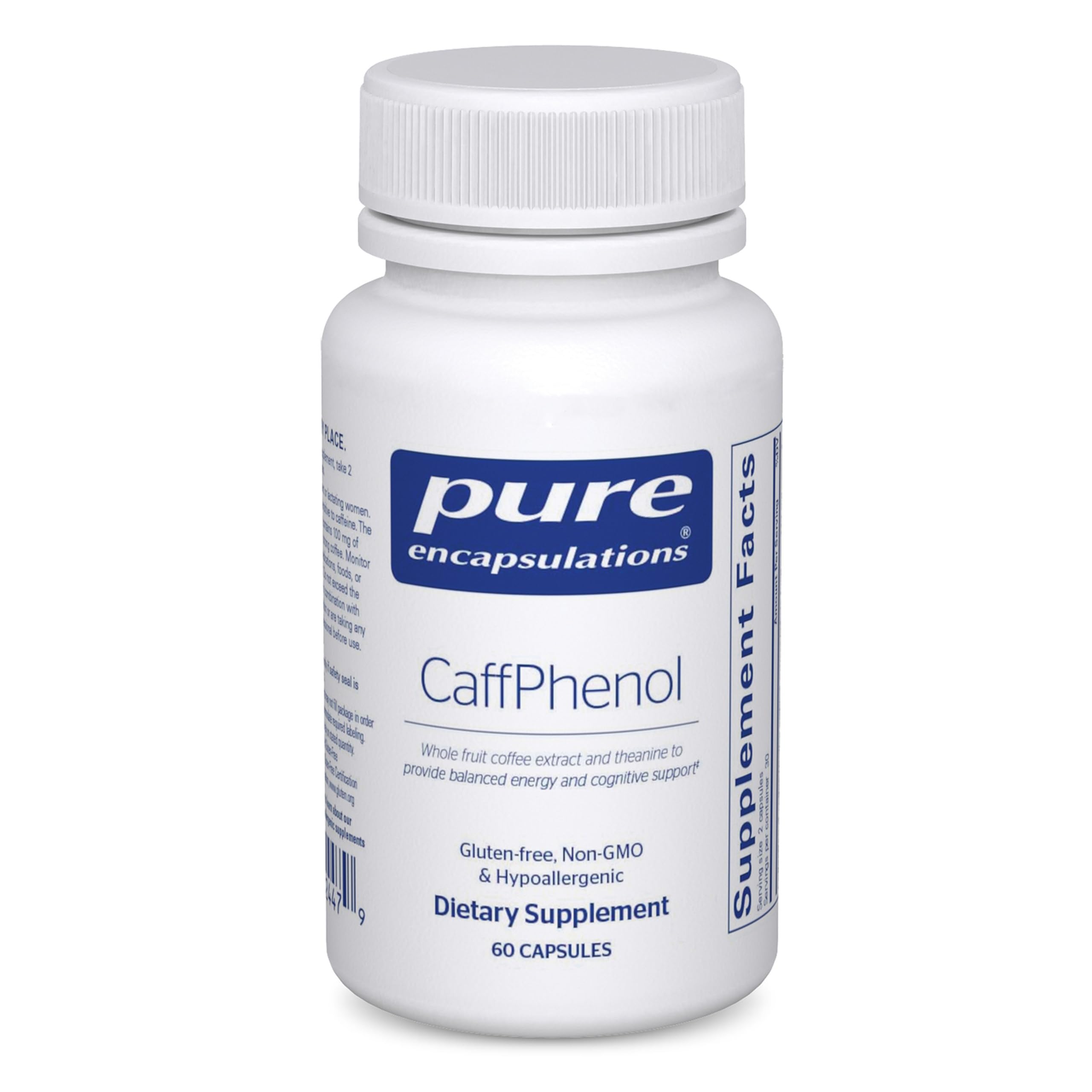 CaffPhenol | Whole Fruit Coffeeberry Extract and Theanine to Provide Balanced Energy and Cognitive Support | 60 Capsules