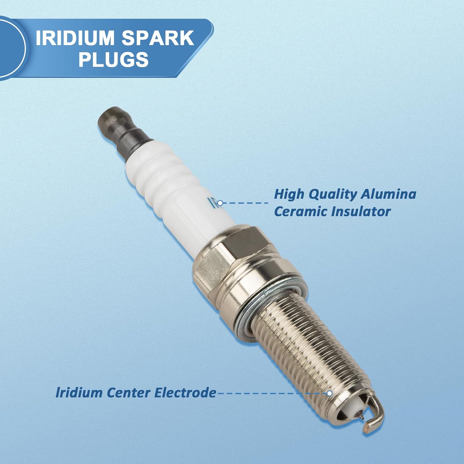 Set of 4 UF764 Ignition Coil Packs and Iridium Spark Plugs Compatible with 2015-2021 Hyundai Santa Fe Sport Sonata Tucson, Kia Optima Sportage, 2.0L 2.4L L4, Replaces GN10730 C988