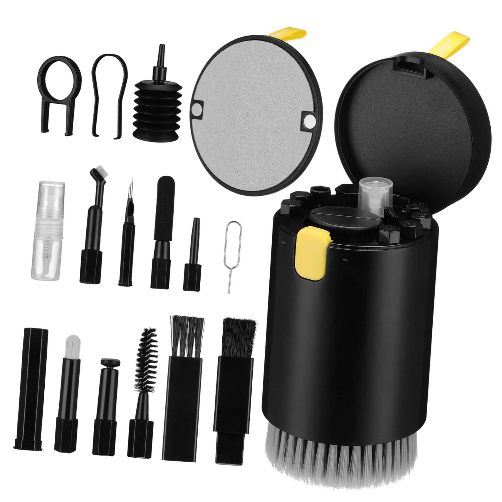 DOITOOL Essential Laptop Cleaning Kit 20-in-1 Set Screen Keyboard Earphone Camera Lens Cleaners Tidy Storage