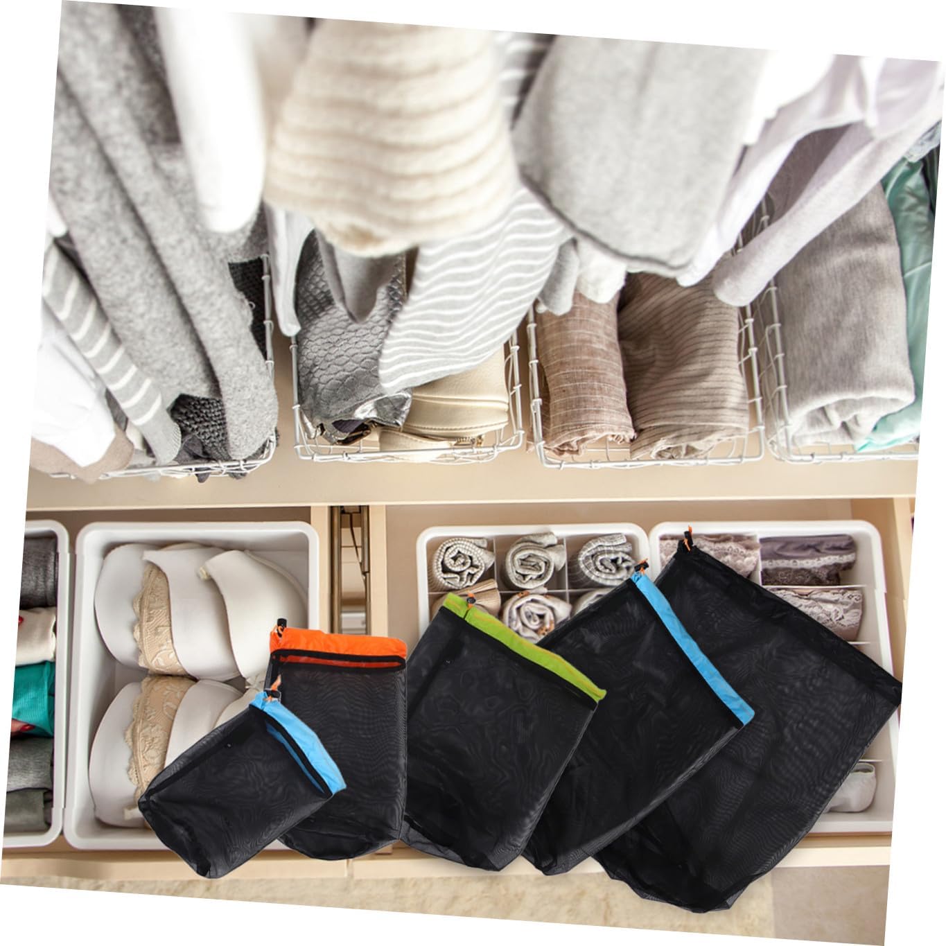 1set Outdoor Camping Hammock Storage Bag Drawstring Closure for Travel Clothes Sleeping Bag and Gear Lightweight Polyester Mesh Compression Sack