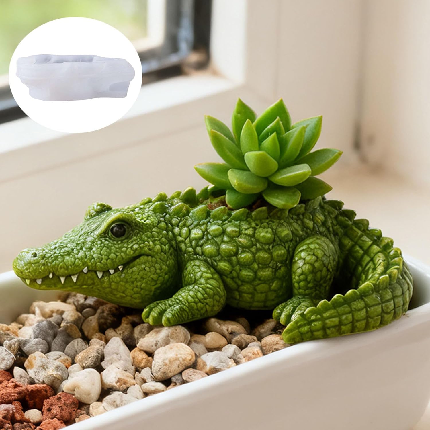 Silicone Animal Shaped Pen Holder Mold for Resin Casting Detailed Planter Handmade Pen Holder Creative Gift Unique Animal Shape Silicone Craft Tools image 4