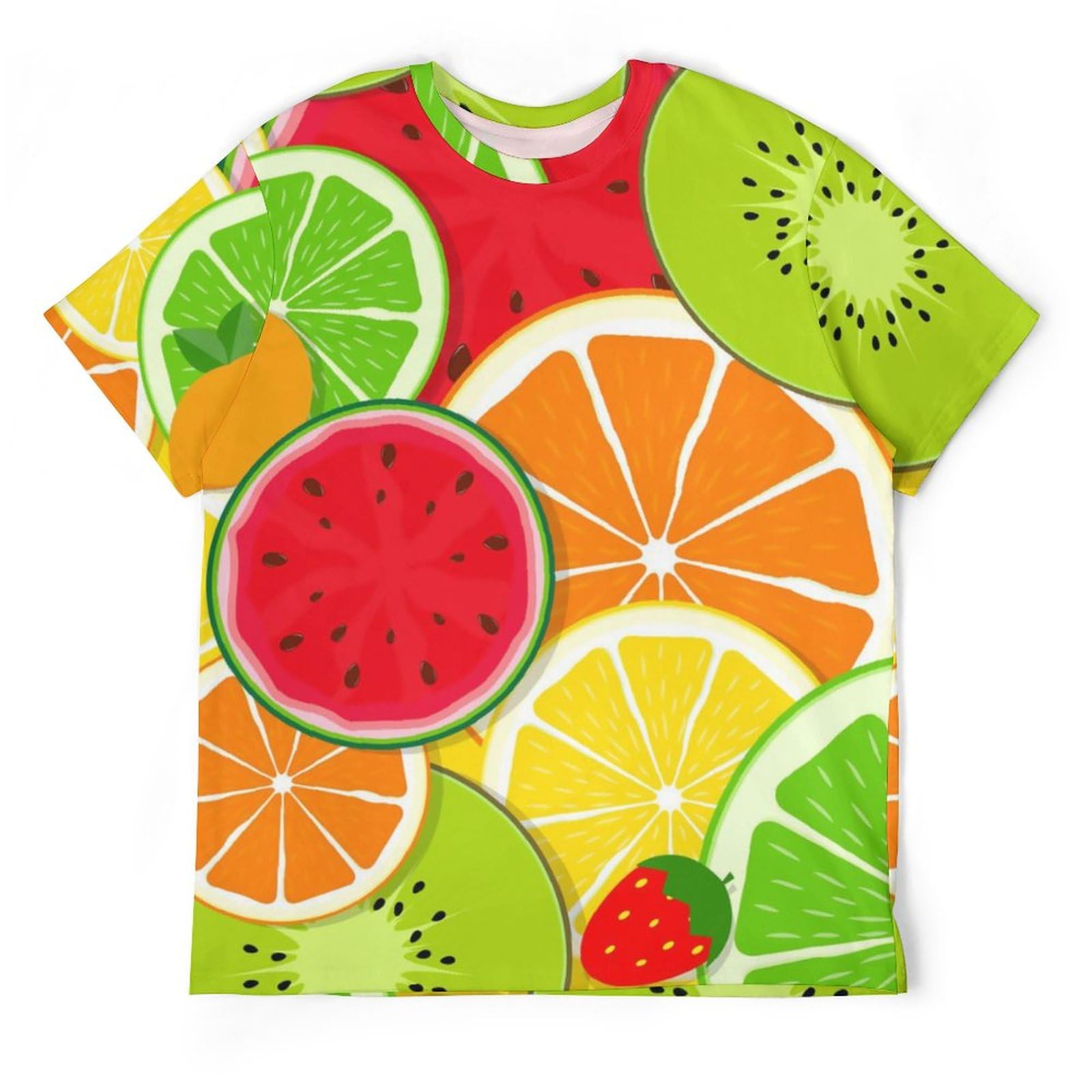 Amazon.co.jp: メンズ Tシャツ フルーツ柄 カラフル 果物柄 夏服 春服