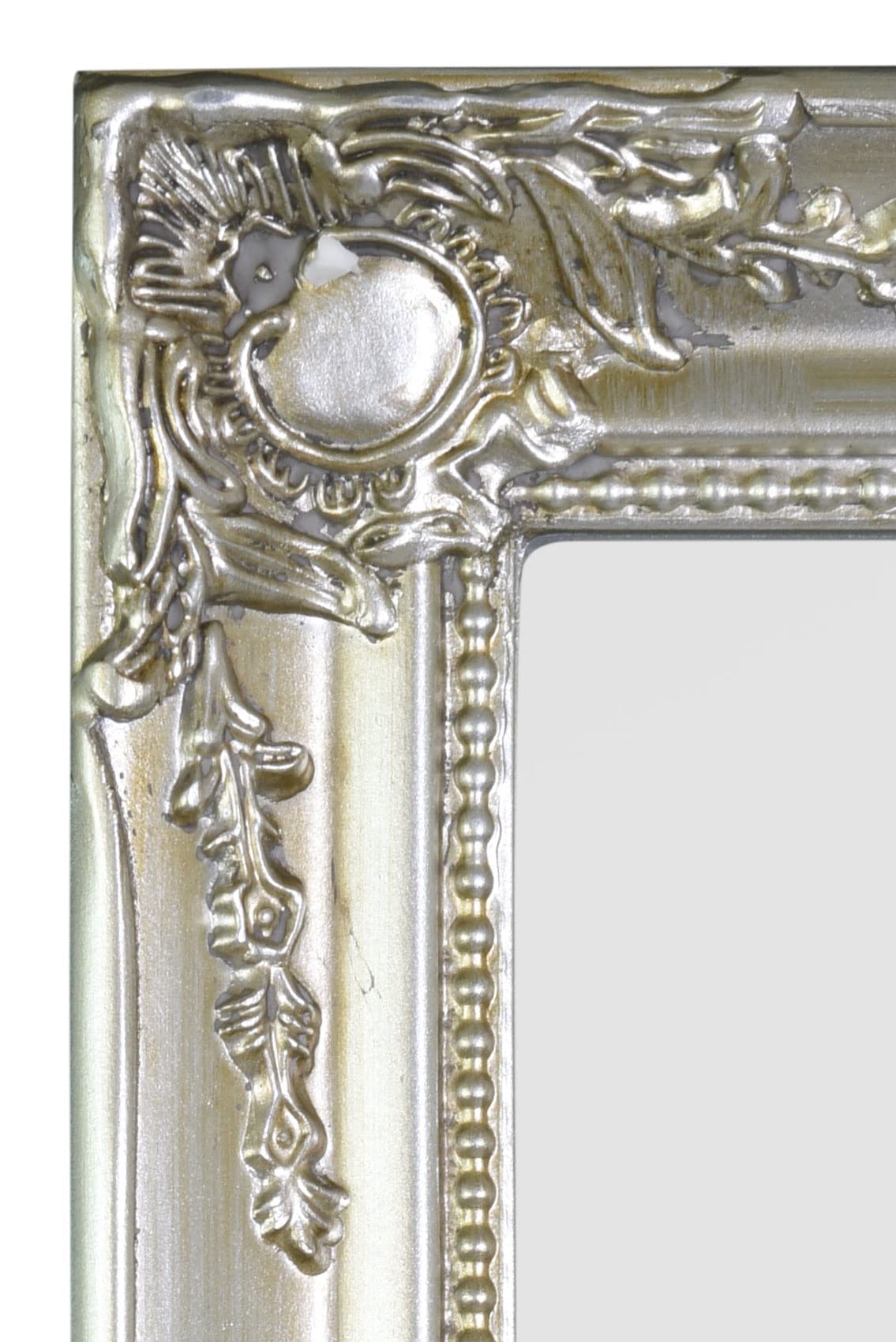 FRAMES BY POST Neue große Shabby Chic Stil Swept abgeschrägten Wandspiegel Wandspiegel/Hall – Preis inklusive Lieferung, 86,4 x 61 cm Silber