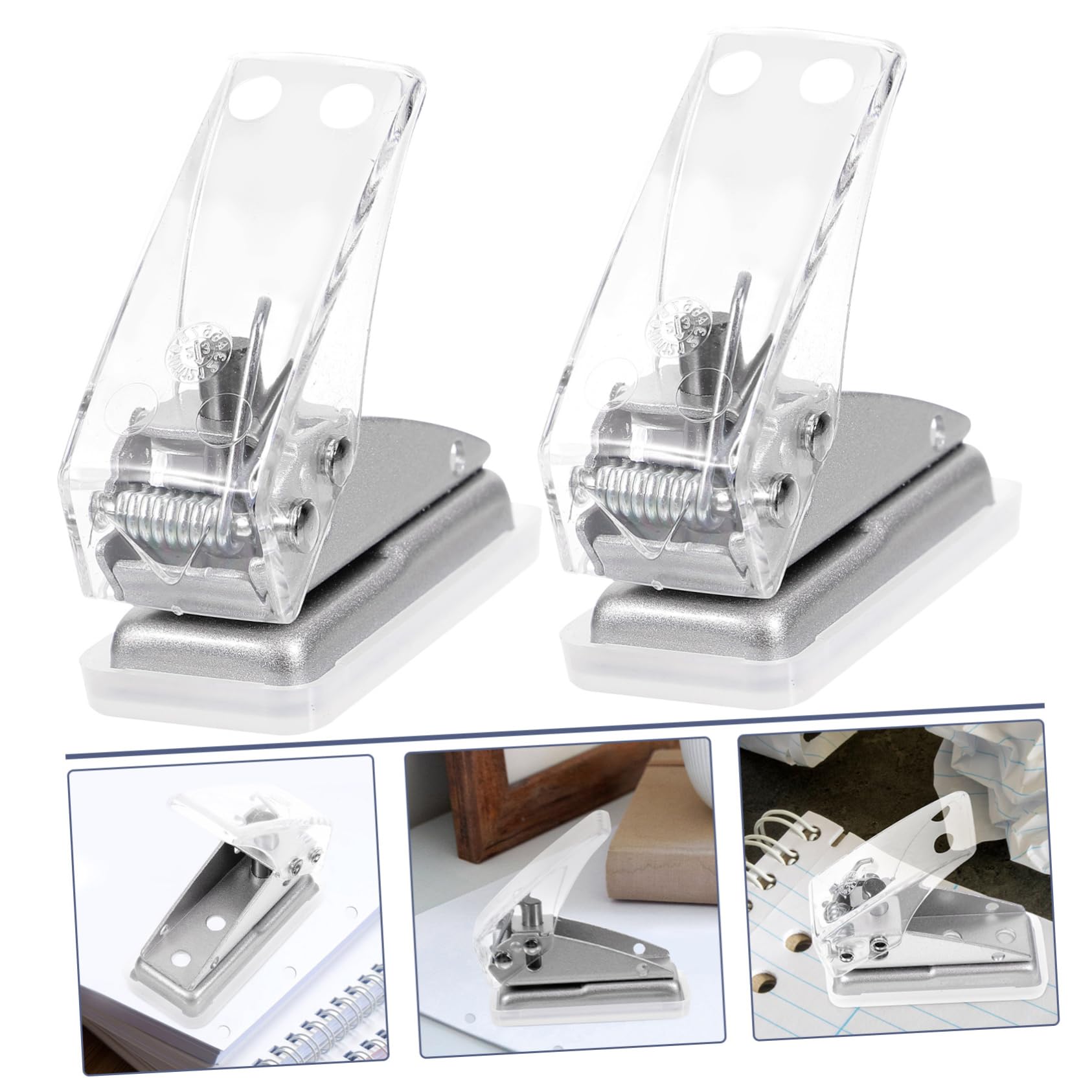 10piezas Perforadora Manual Puncher De Plástico Para Manualidades Herramienta De Perforación Para Papel Tarjetas y Cartulina Diseño Compacto y Práctico