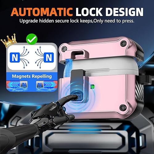 Miniatura 3 de Funda compatible con AirPods Pro 3ª (2025), con kit de limpieza, interruptor automático de presión seguro para AirPods Pro 3 generación, color negro