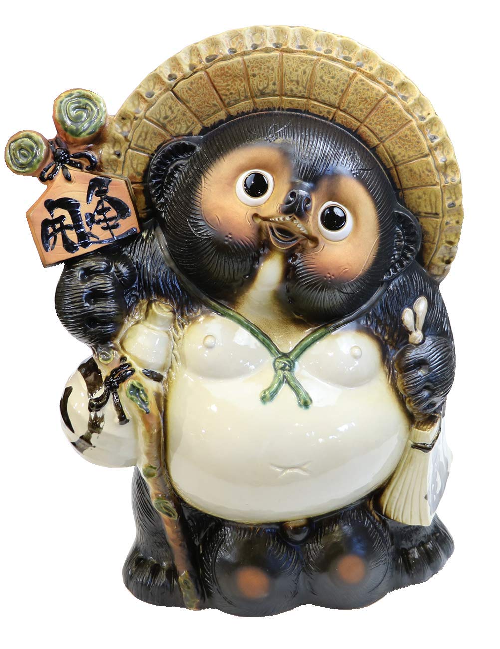 信楽焼　達磨像　置物　在銘　共箱　C　8472 信楽焼 達磨像 置物 在銘 共箱 C 8472