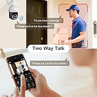 Vista 7 de SYMYNELEC 5GHz/2.4GHz Light Bulb Security Camera Outdoor Waterproof 2.5K, 5G Dual Band WiFi Light Socket Security Camera with AI Human Motion