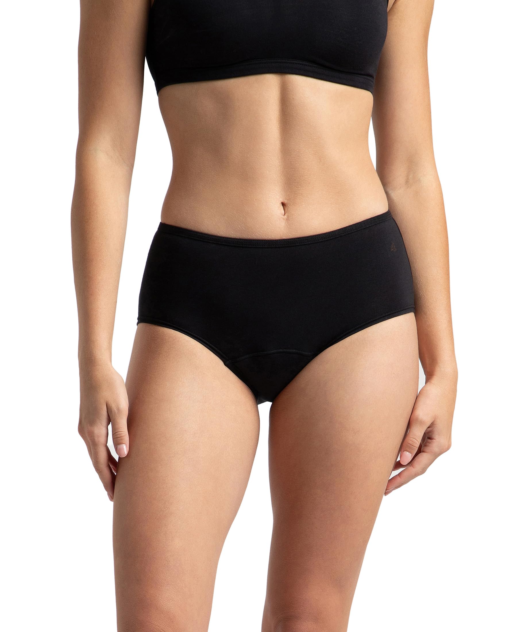 Jockey SW05 Women's Super Combed Cotton Elastane Stretch Period Panty with Leak Proof Inner Absorbent Layer and Stay Fresh Treatment