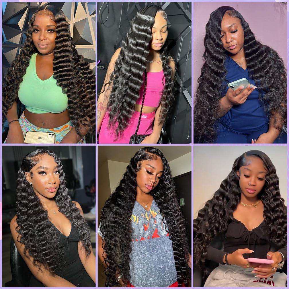 Loose Deep Wave Human Crochet Hair Knotless Pre-Separated Feather Line Hair Extensions Boho Braids For Black Women Natural Color 20Inch 240g