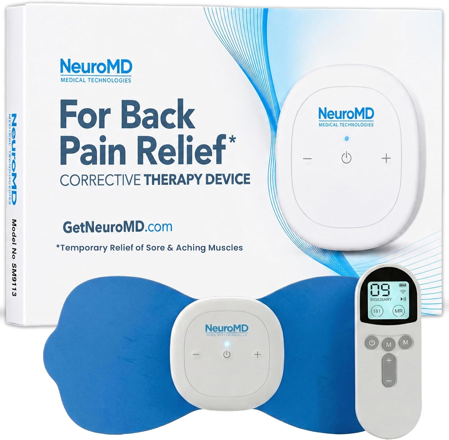 Electroestimulador Muscular Inalámbrico Portátil SM9113