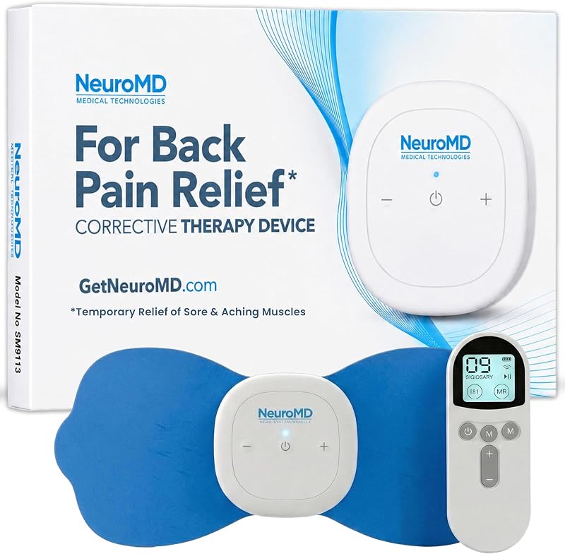 NMES Wireless Muscle Stimulator – Portable Device for Temporary Relief of Pain Due to Sore/Aching Muscles, Model SM9113