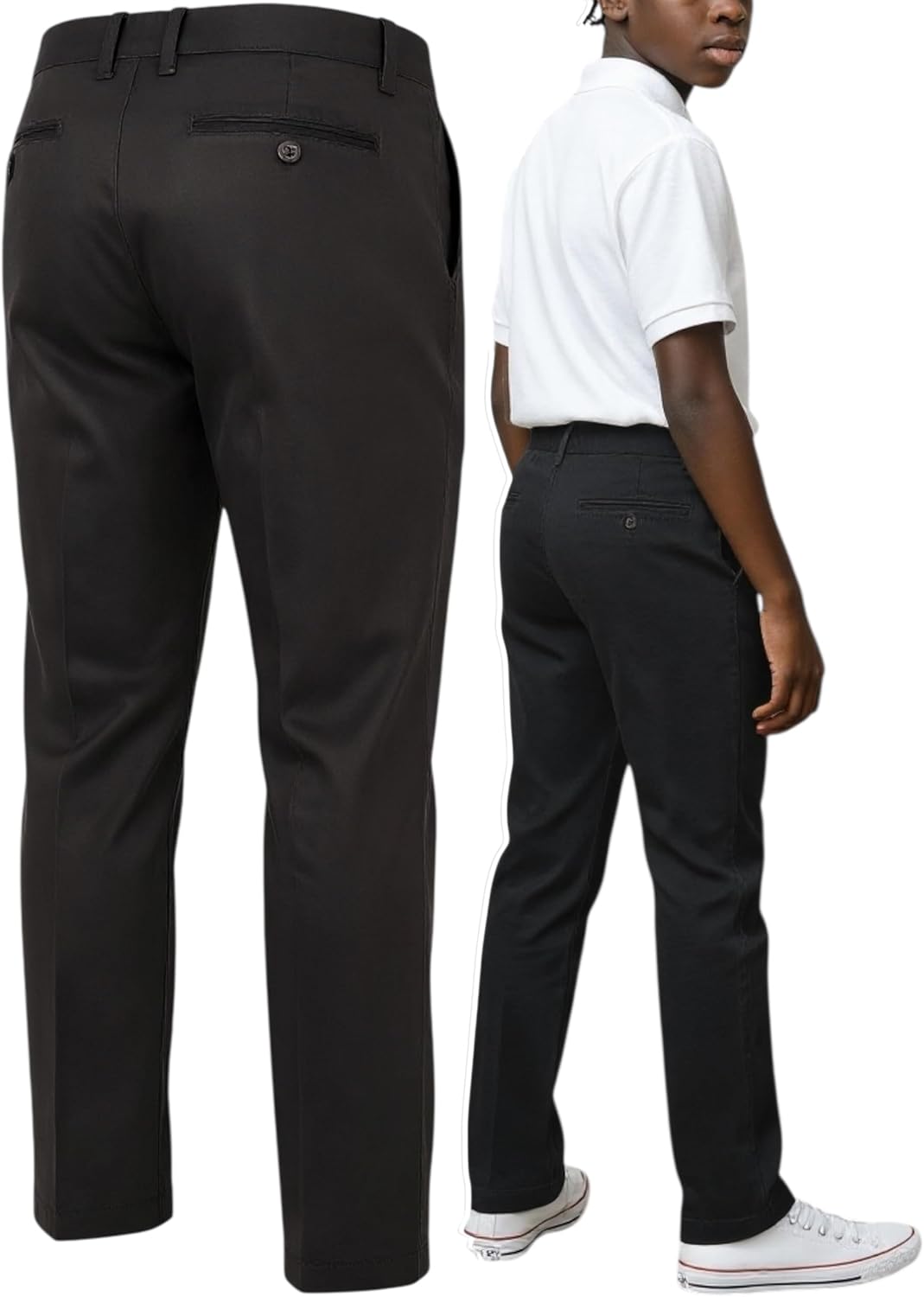 ToBeInStyle Boys' Juniors School Uniform Classic Long Pants