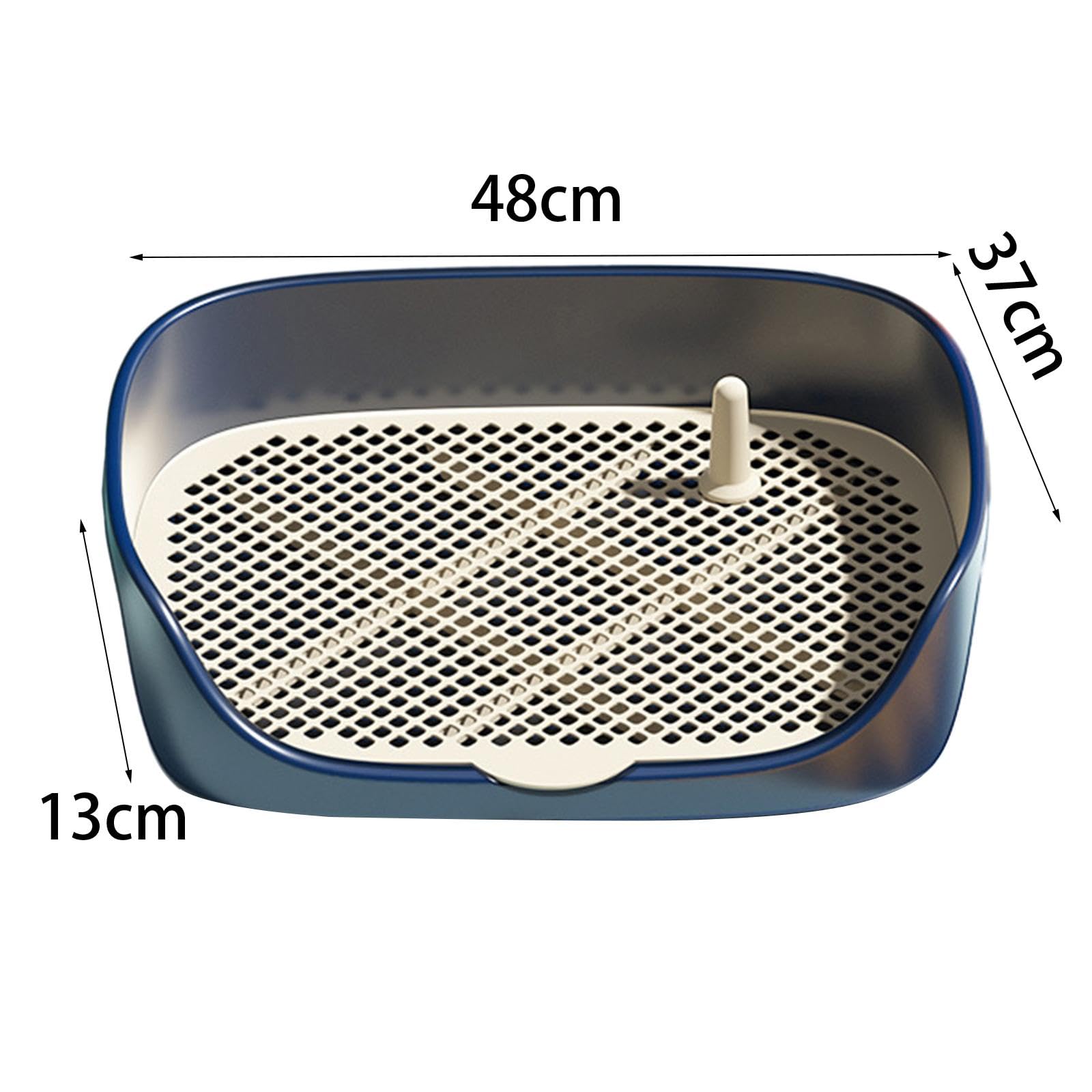 Sharplace d'entraînement de Toilette pour Chien, avec Mur de Protection Anti-éclaboussures, Garde Les Pattes au Sec et Les sols Propres, bac à litière, Bleu L