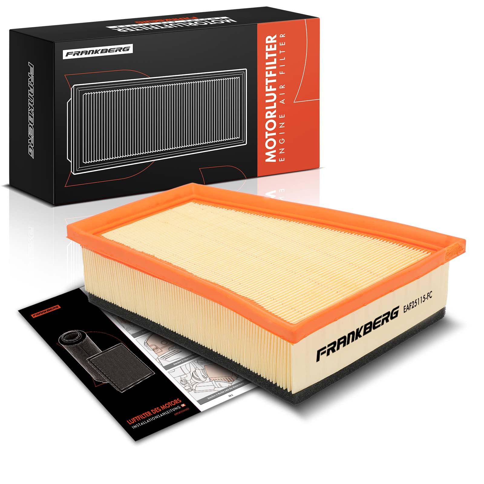 Frankberg 1 x Air Filter Petrol/Diesel Compatible with Fluence L3 1.5L-1.6L 2010-2024 M.e.g.a.n.e CC EZ0/1 1.2L-1.9L 2010-2015 Scénic III JZ0/1 1.2L-1.9L 2009-2016 Re. place# 8200820859