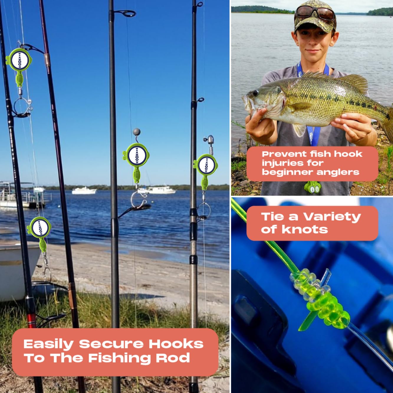 HOOK-EZE Fishing Hook Tying Tool, Knot Tyer for Fly & Sea Fishing, Fishing Gifts for Men Christmas Stocking Fillers - Image 4