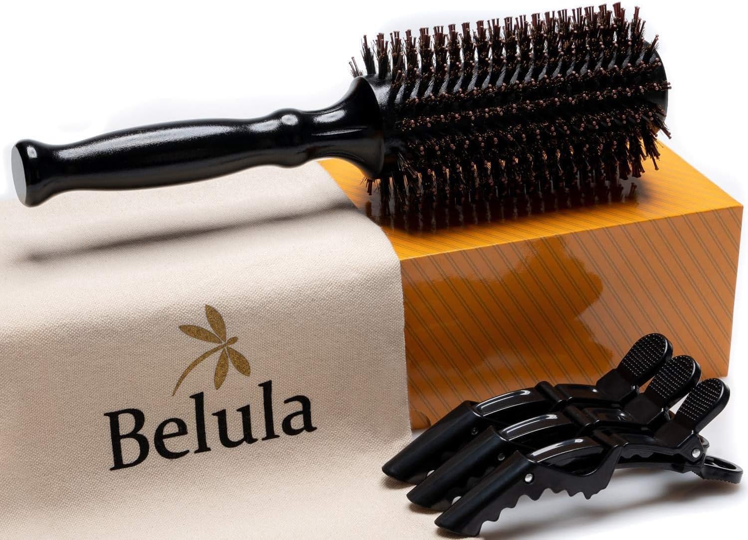 Belula 猪毛ロールブラシ ブロー用 大径1.5インチ