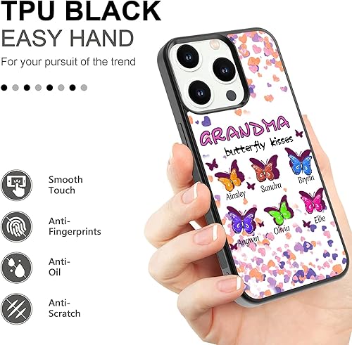 Miniatura 5 de Funda de goma personalizada para iPhone 14, 11, 12, 13, XR, 8, Samsung S23, S22, S21, S20, A03S, A53, con nombre del nieto, divertido regalo para la