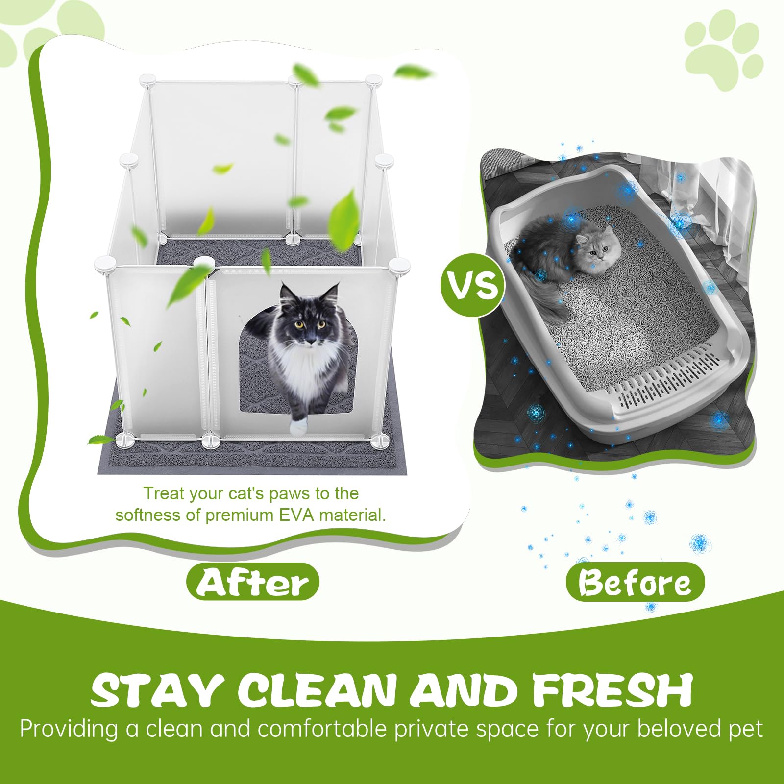 Amazon.co.jp: 2*大型猫用トイレカバーエンクロージャ、防水