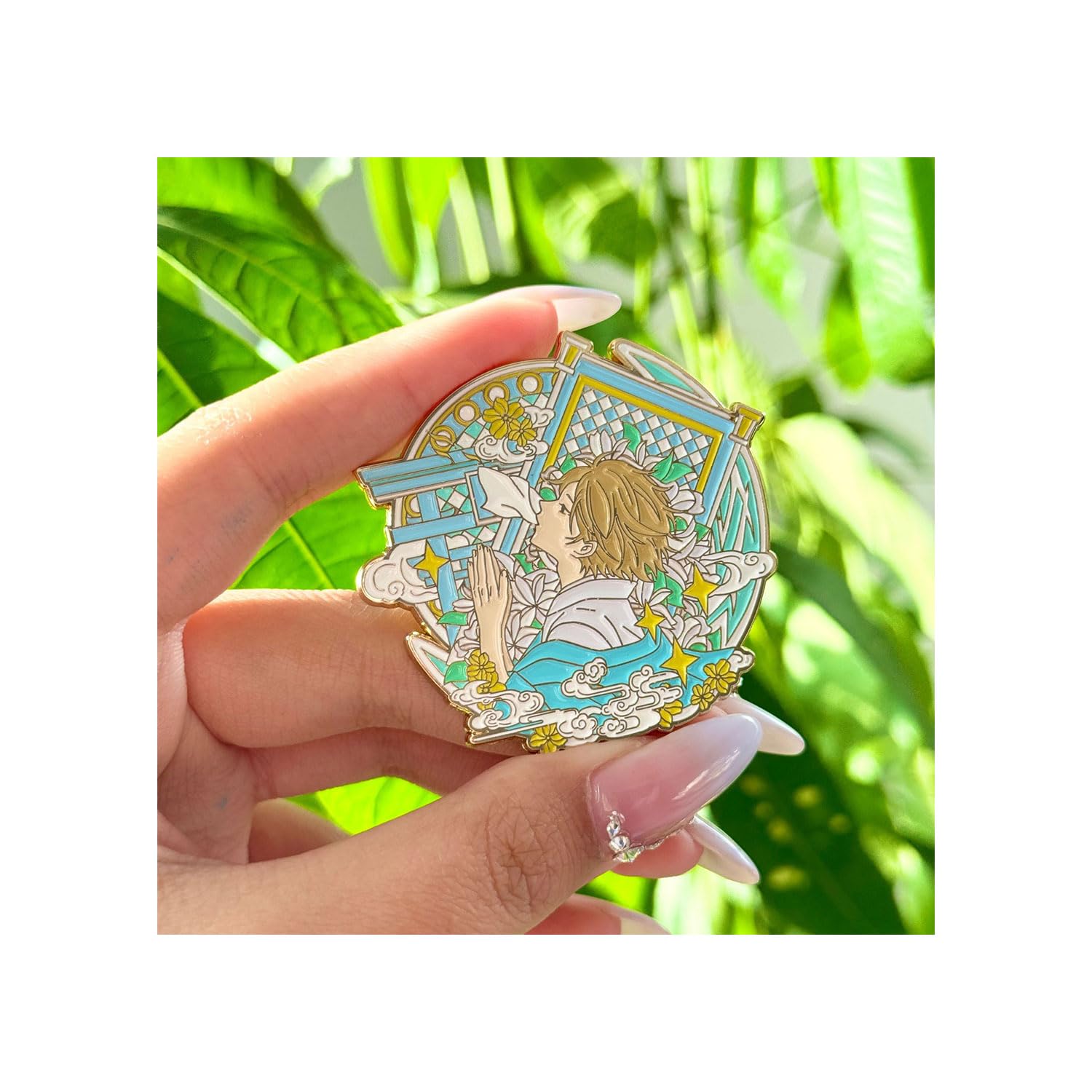 Amazon.co.jp: 夏目友人帳 ブローチ グッズ 夏目貴志 ピンバッジ