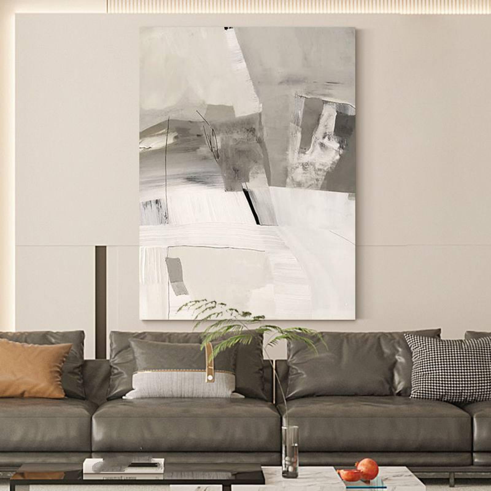Peinture texturée abstraite haut de gamme faite main grande toile de maître