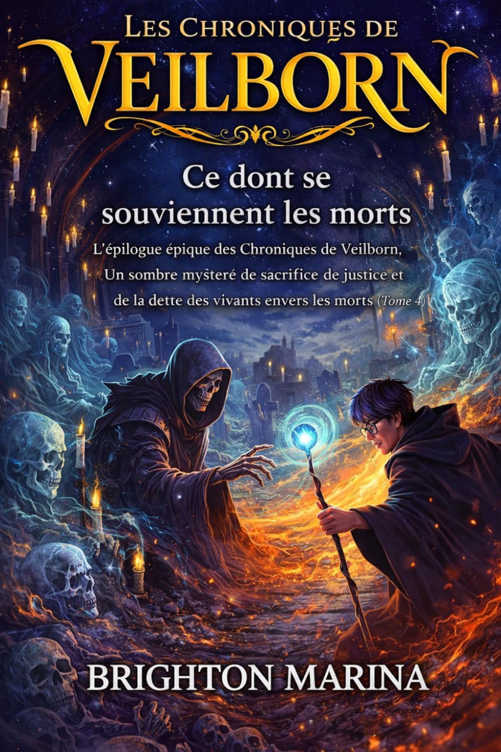 Ce dont se souviennent les morts: L'épilogue épique des Chroniques de Veilborn — Un sombre mystère de sacrifice, de justice et de la dette des vivants envers les morts (Tome 4)