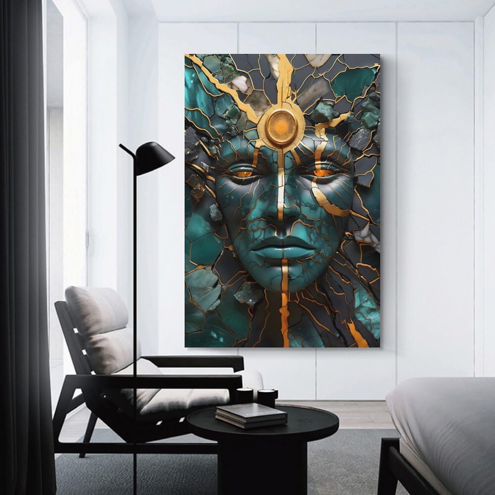 Junmoney Unframe-Gaia Mother Of All Life Gaia Mother Of All Life Wall Decor Canvas Print, 16X24inch(40X60cm), For Wall Displays, Bedrooms Or Room Updates, Wall Decor Suited To Curated Displays