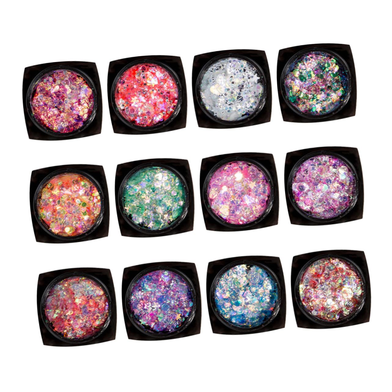 Angoily Set Da 2 Pezzi gel per il corpo con paillettes truccarsi gel per il corpo glitterato gel di paillettes per il viso gel di paillettes per il corpo gel di paillettes per il trucco