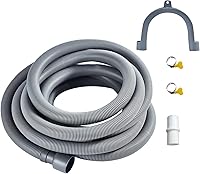 Vista 1 de Manguera de drenaje para lavadora de 23 pies, kit de extensión de manguera de drenaje corrugado flexible para lavadora que se ajusta a 1 1/4