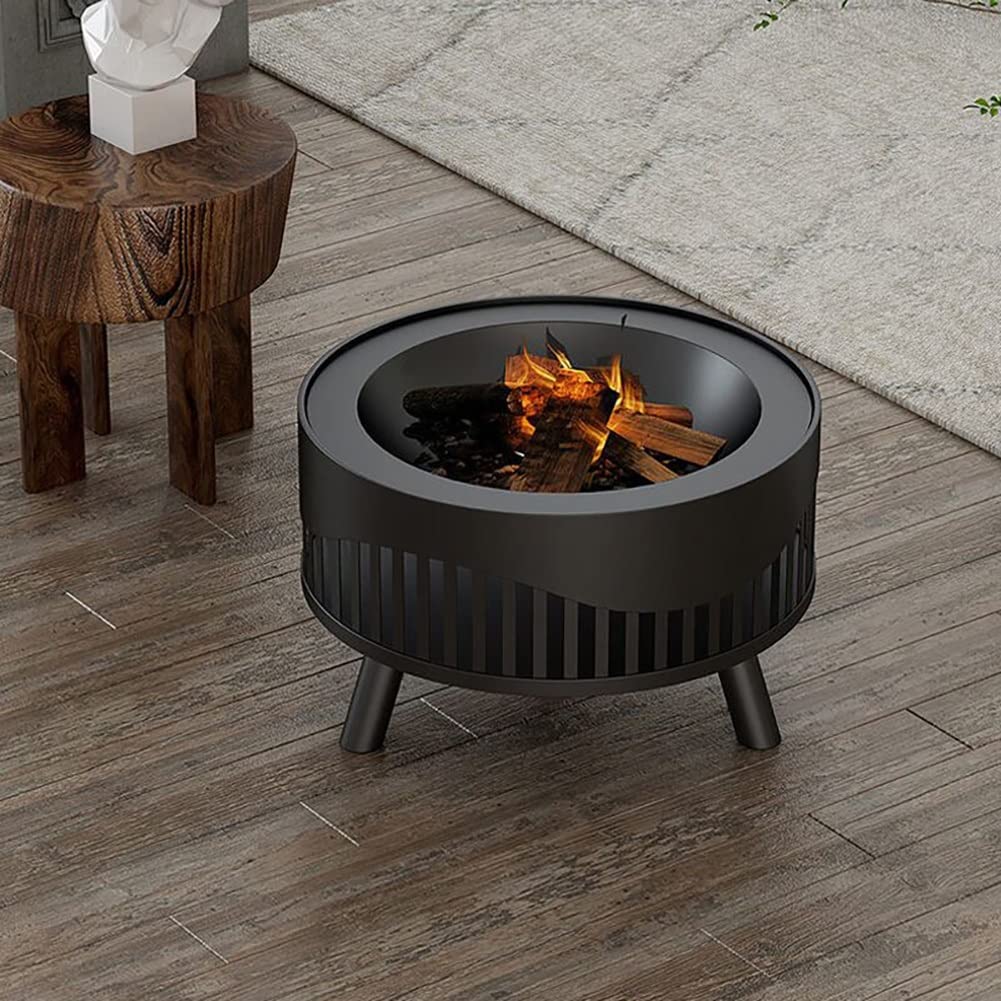 Brasero Exterior 3 En 1 - Barbacoa, Calefacción Y Enfriador De Bebidas, Con Parrilla Y Accesorios