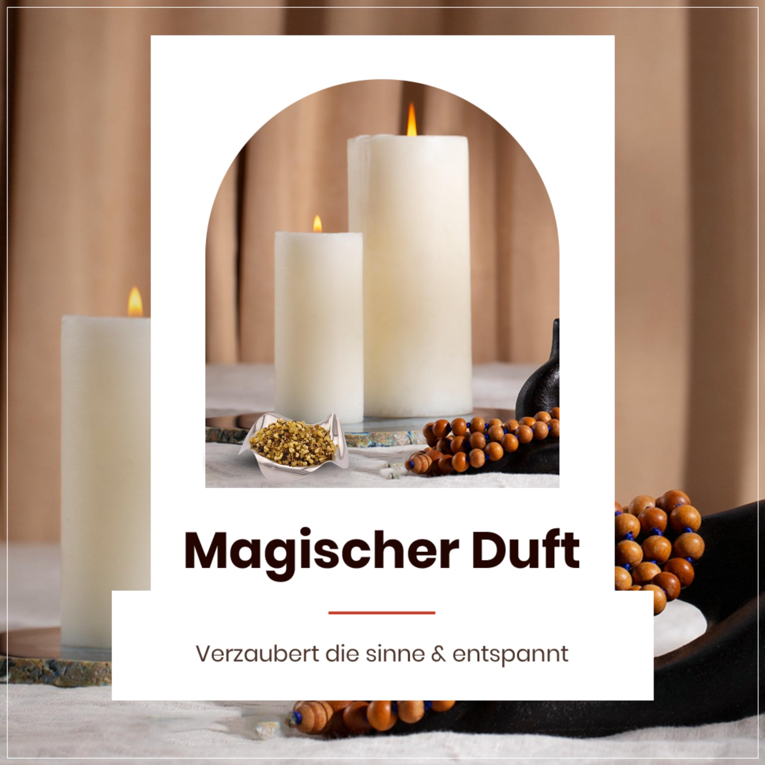 Kirchenweihrauch Caspar – Edle Weihrauchmischung mit Benzoe Siam für sanfte, aromatische Räucherungen (1000 Gramm)