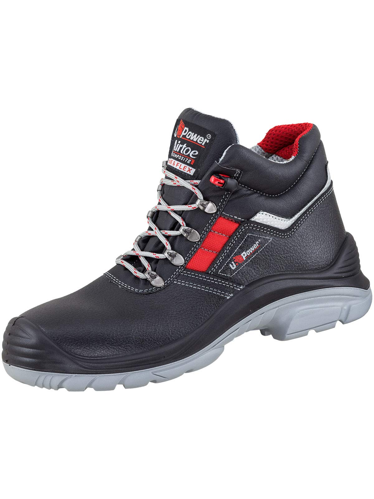 Upower Ua10324-43, UA10324-43-Calzado de Seguridad Gama Concept Plus Modelo DEVASTATE RS S3 SRC Talla Unisex Adulto, Negro, 43 EU