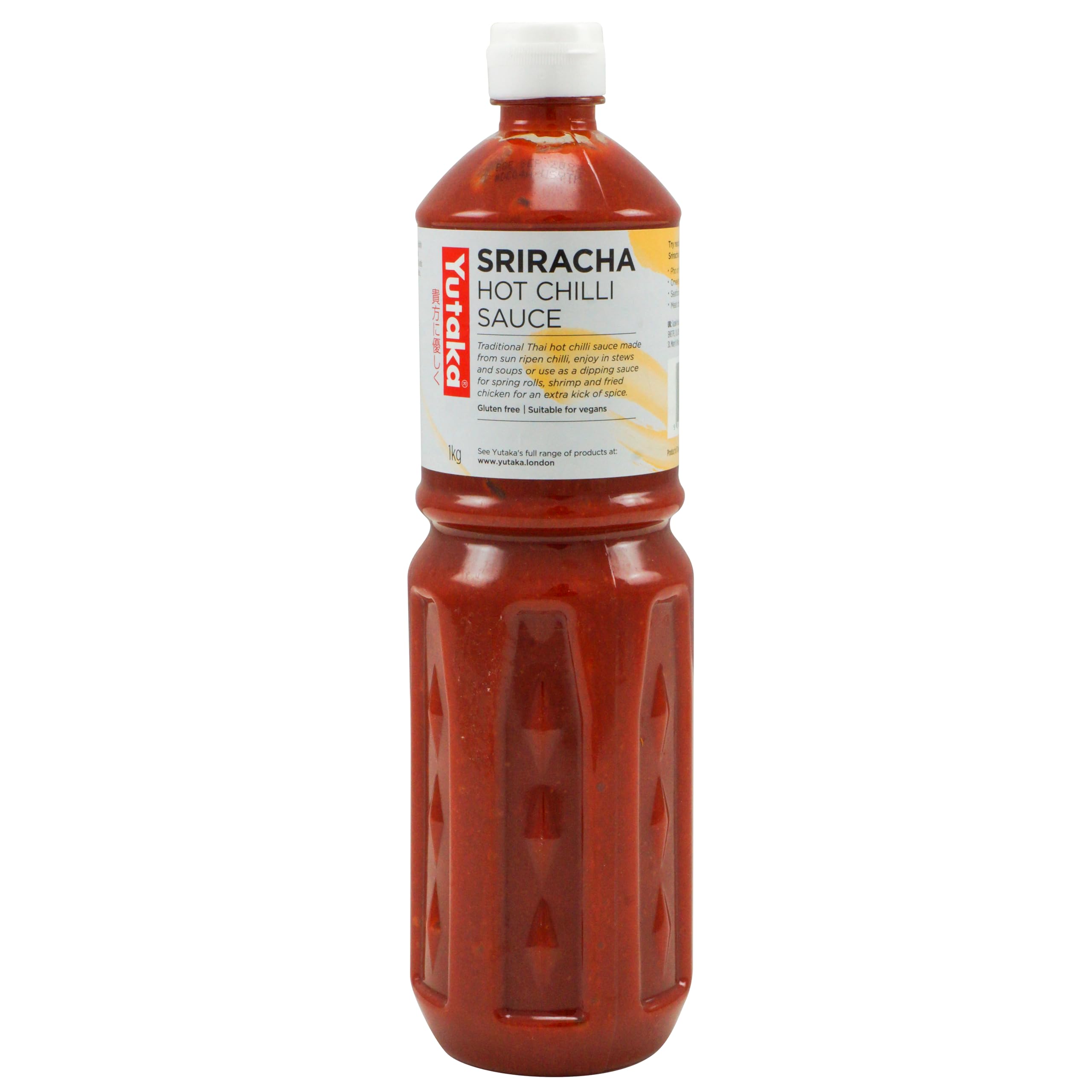 Yutaka Sriracha Chilli Sauce 1kg | Bold, Garlicky Heat with Tangy Kick | Perfect for Noodles, Stir-Fries, Burgers, Marinades & Dips | Vegan | Vegetarian | Gluten Free