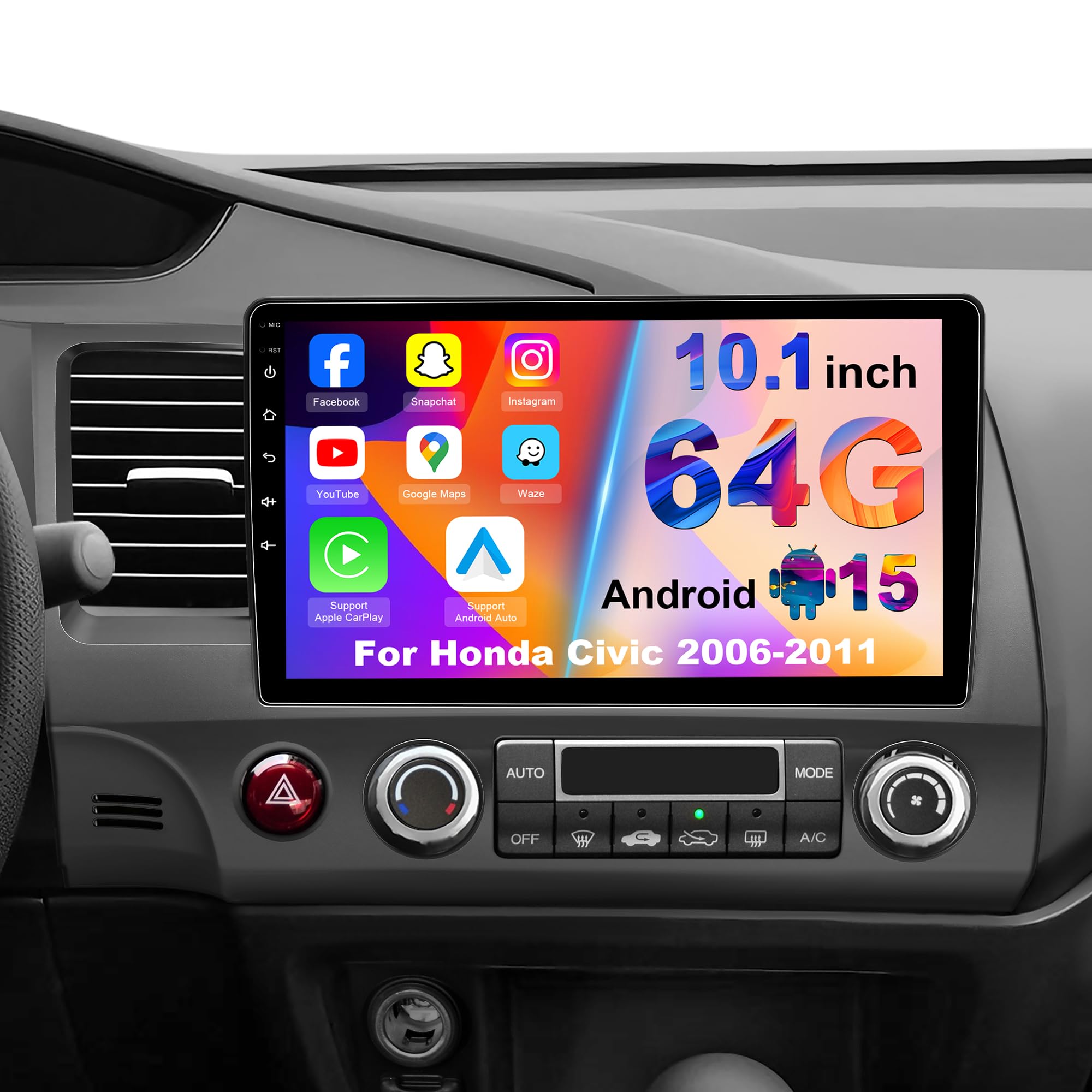 Car Radio Stereo for Honda Civic 2006 2007 2008 2009 2010 2011
