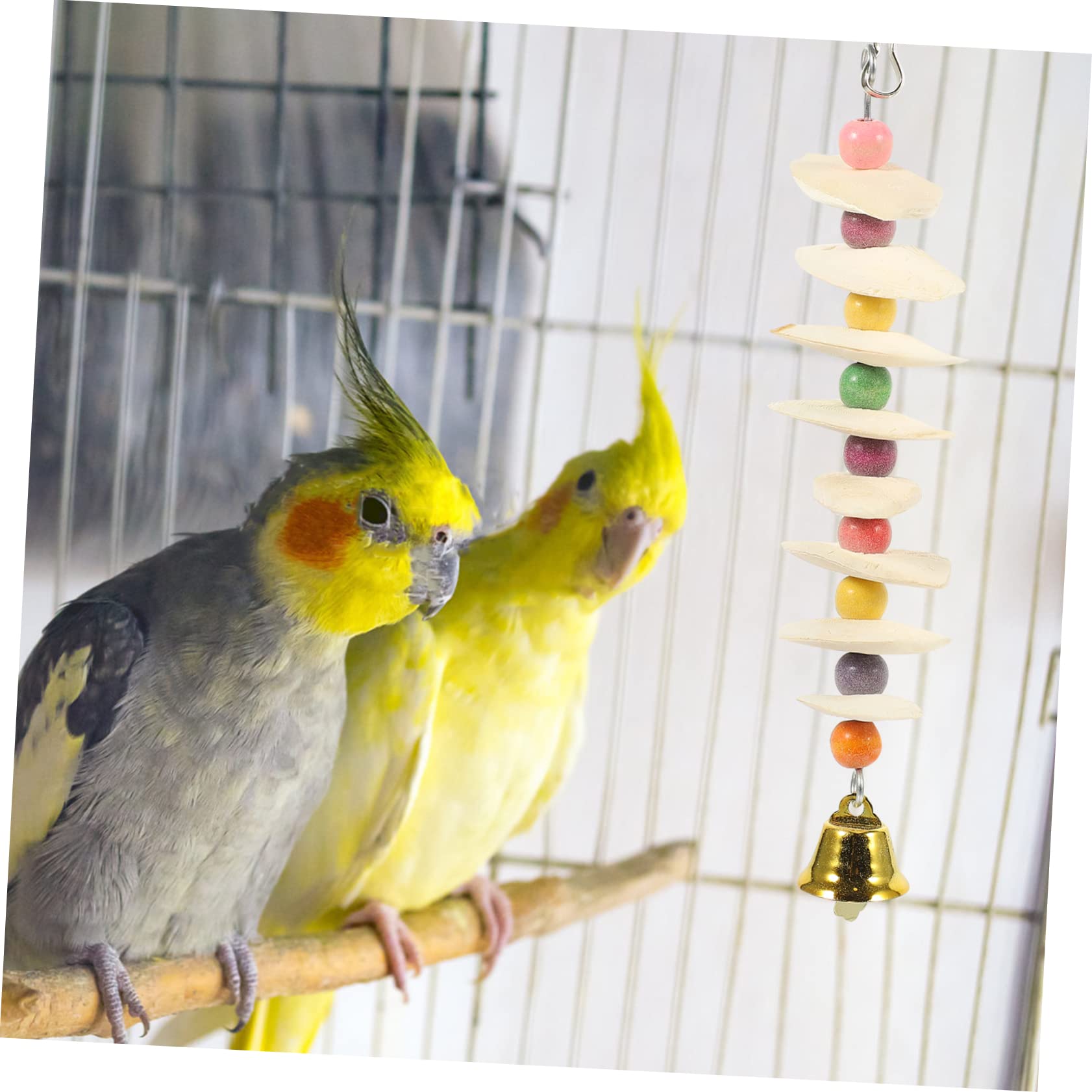 YARNOW 4 Pièces Jouet à mâcher Perroquet créativité Jouets Morsure de Perroquet Accessoires de Cage à Oiseaux de supplément de Perroquet résistant à l'usure écureuil