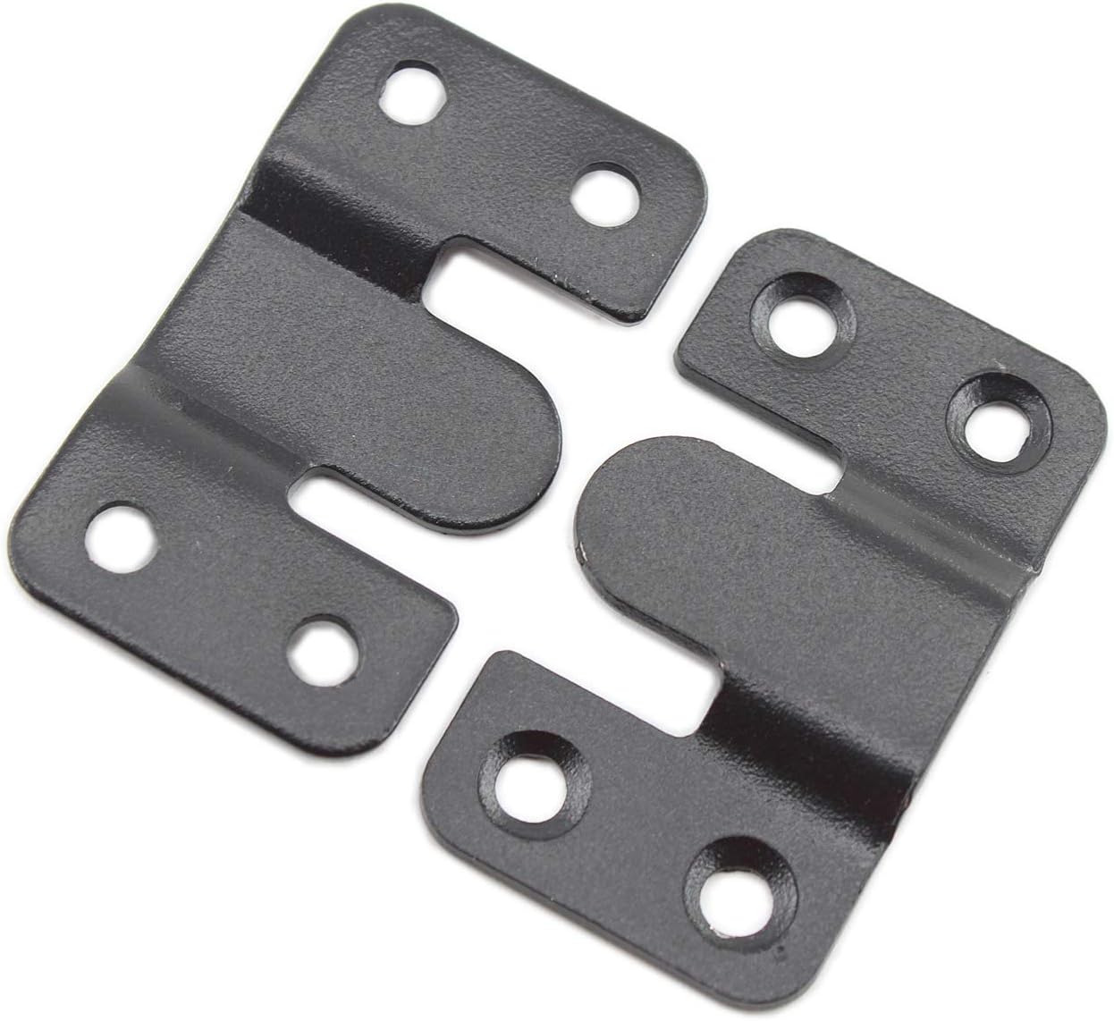 8 Pack Z-Clips Flush Mount Bracket, Heavy Duty Picture Hanger Wall Mounting Bracket, Hardware Kit with Screws and Interlocking Wall Mount Hardware for Hanging Mirrors,Panels Large